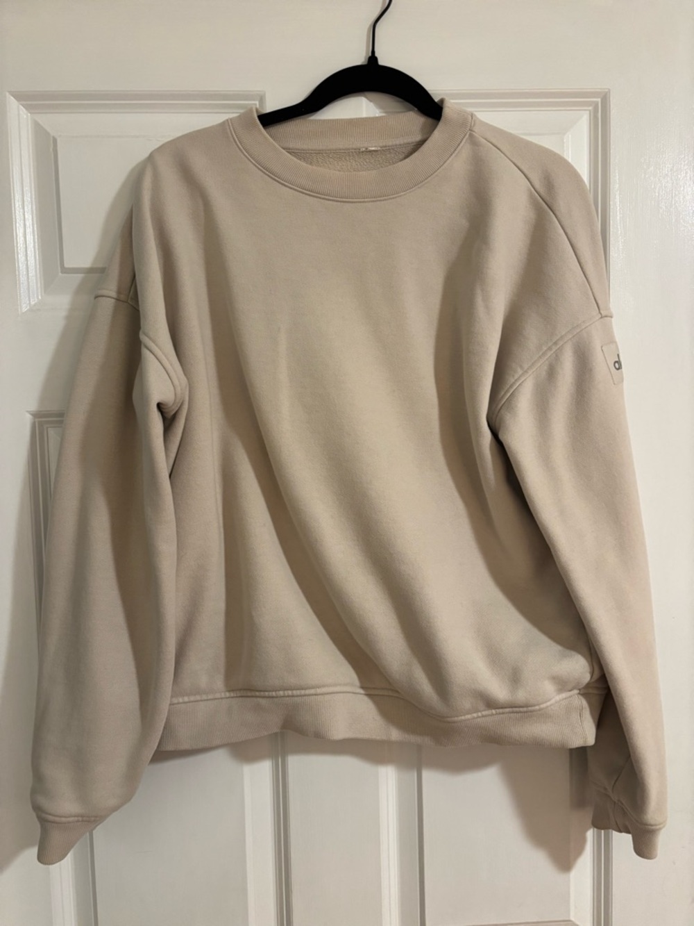 ALO cotton crewneck sweatshirt - cream